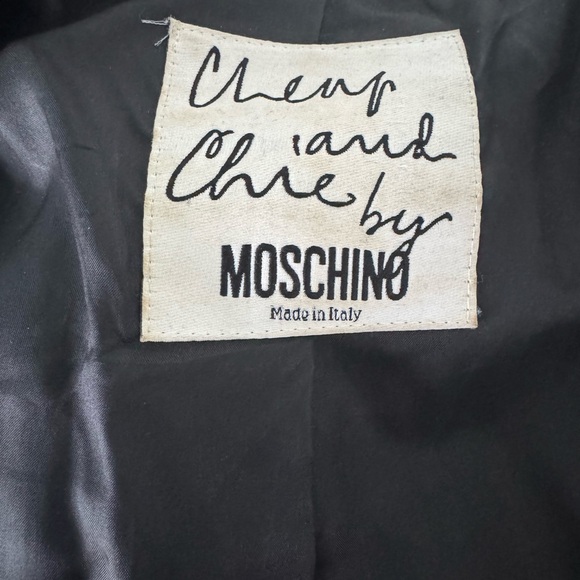 Moschino Cheap and Chic Fabulous Vintage blazer, wool and velvet, gold buttons M - Picture 11 of 16